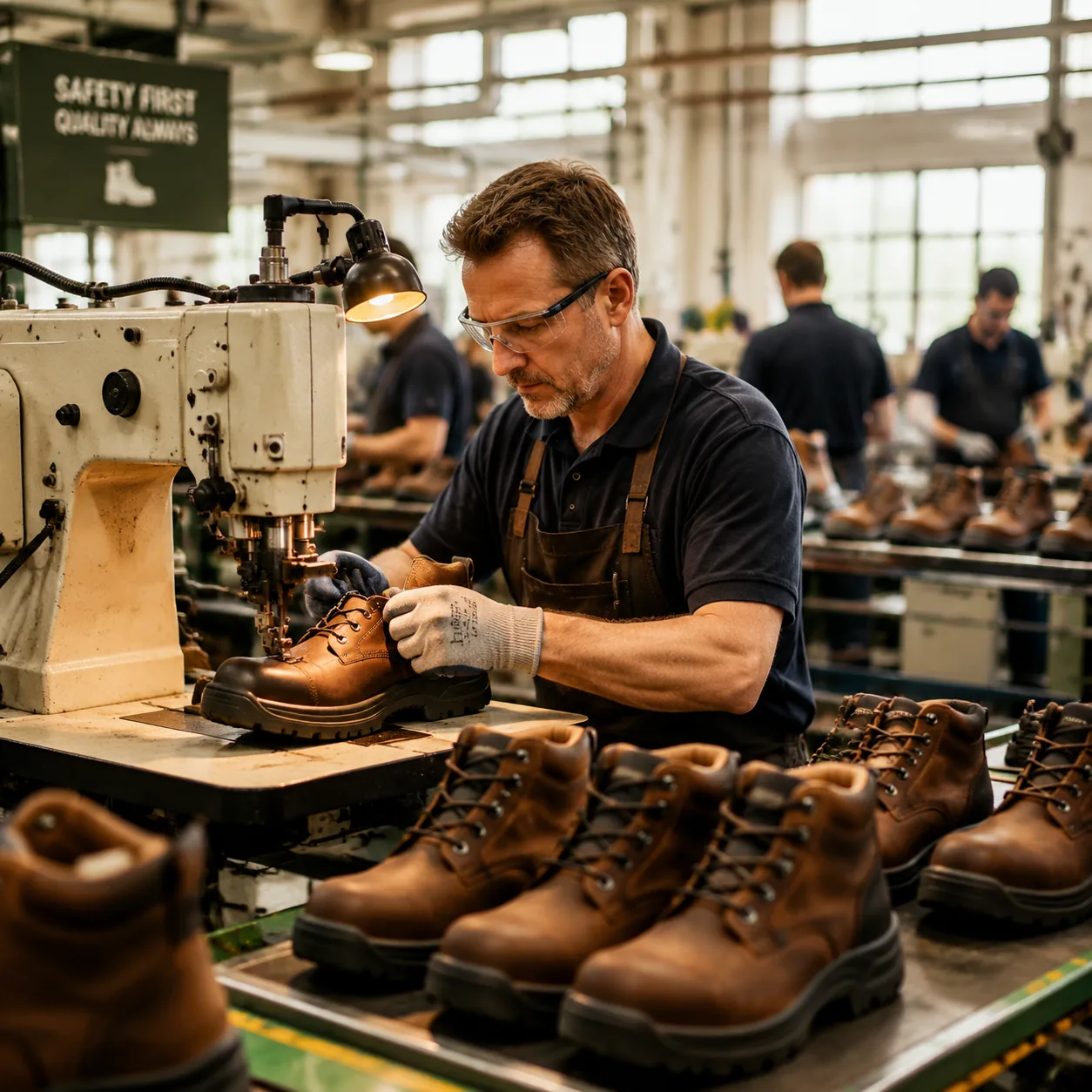 AEGIS safety footwear production line